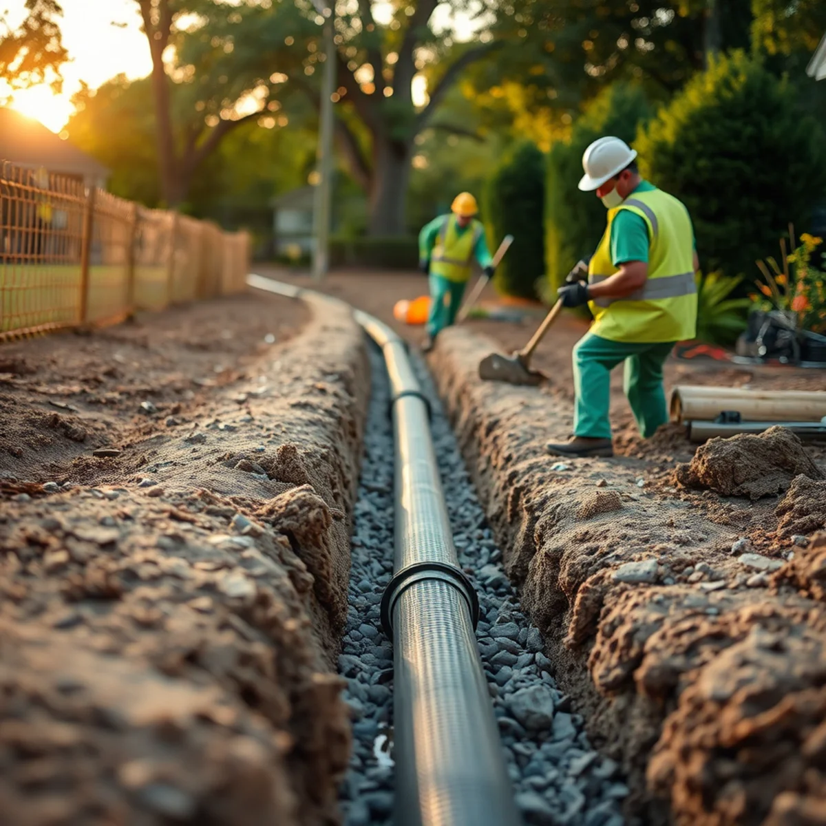 French Drains for Yard Drainage in Fort Worth
