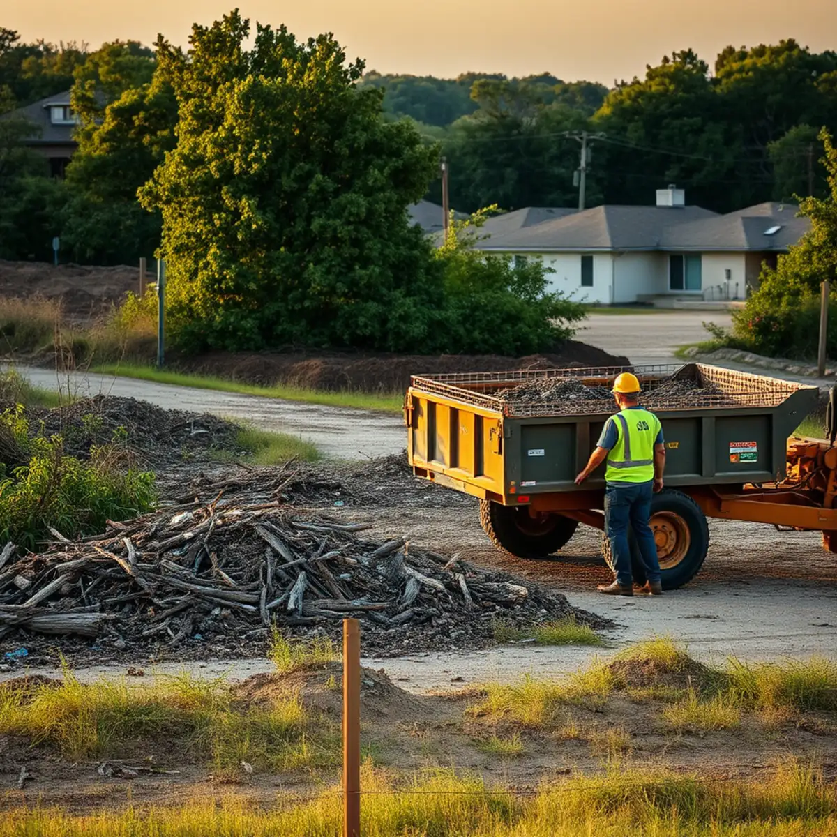Lot Cleanup in Fort Worth, TX by Sion Tree Service